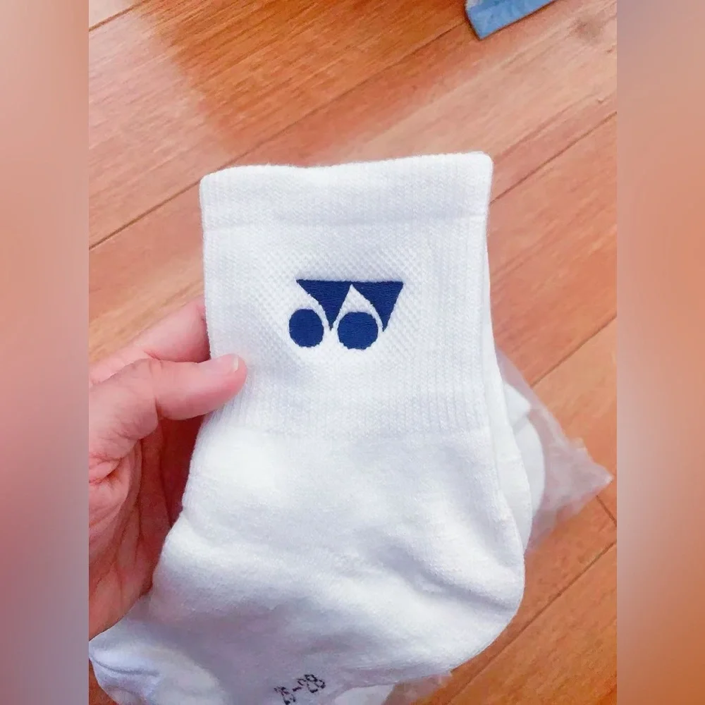 3 Pairs, Yonex Quarter Socks for Men Cotton Tennis Badminton Socks 3D‎ Ergo